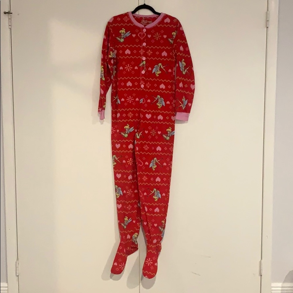 Disney Tinker Bell Fleece Onesie Pajama- Small